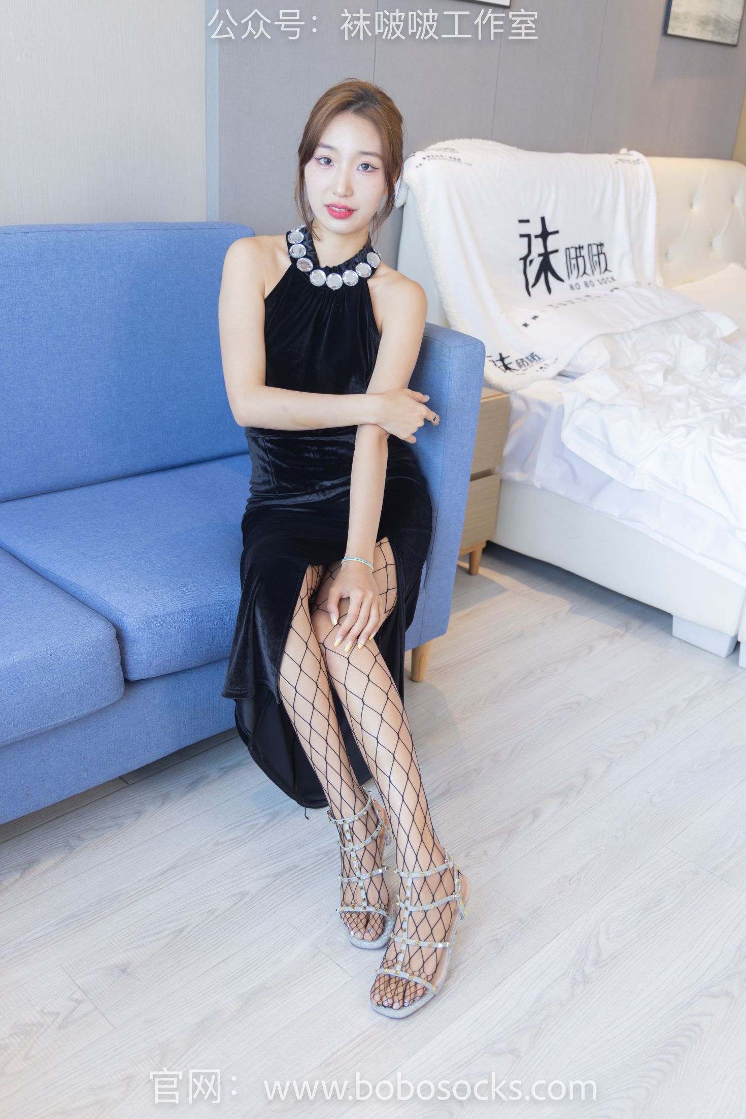 BoBoSocks袜啵啵-No.113-果果-高跟鞋,黑色网袜-[141P1V-5.67GB]-4.jpg